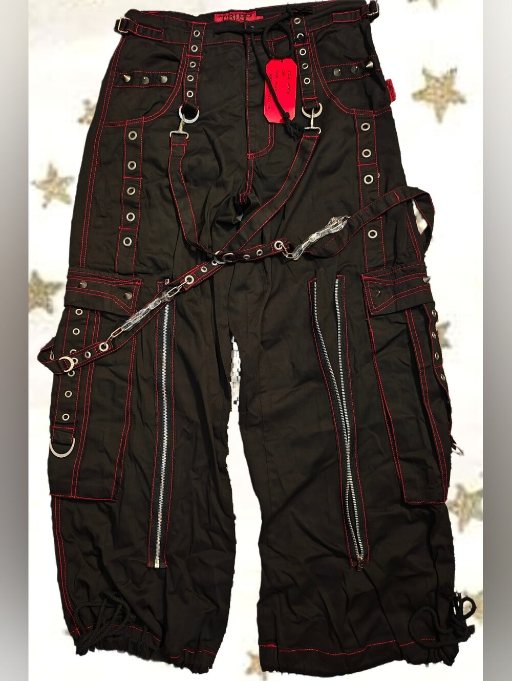 Tripp NYC Super Skull Bondage Pants - Size Small NWT